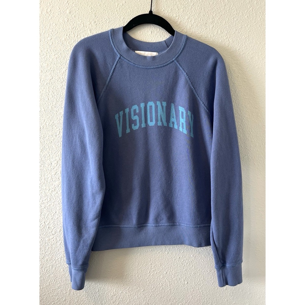 Spiritual Gangster Crewneck Sweatshirt Size Small Blue "Visionary" Classic Retro